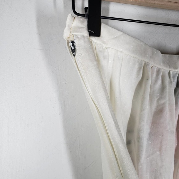 Vintage Frederick's Of Hollywood Floral Midi Skirt‎ 13 6 White Tropical - Picture 9 of 13